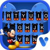 Cute Mickey Mouse Blue Free Emoji Theme on 9Apps