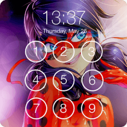 Miraculous Ladybug ART PIN Security Wallpaper icon