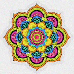 Adult Glitter Mandala Color By Number Sandbox Page आइकन