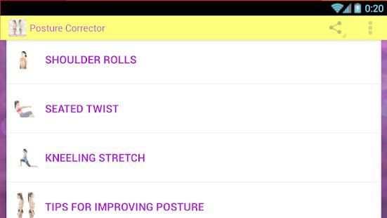 Posture Corrector - Exercises To Improve Posture स्क्रीनशॉट 2