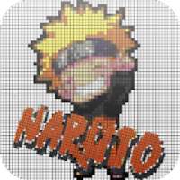 Color by Number Naruto Pixel art sandbox coloring on 9Apps
