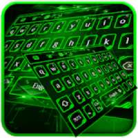 Keyboard Cahaya Hijau