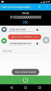 SIM Card Change Notifier स्क्रीनशॉट 1