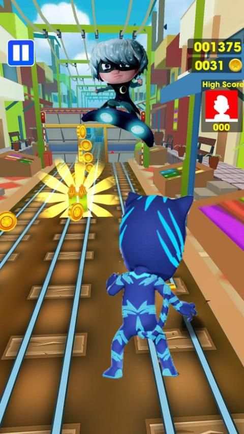 Subway pj Run Masks Dash Run скриншот 4