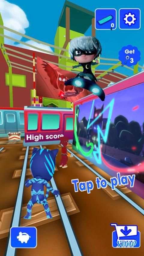 Subway pj Run Masks Dash Run скриншот 2