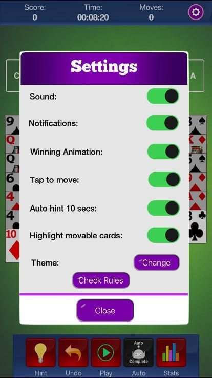 FreeCell screenshot 3