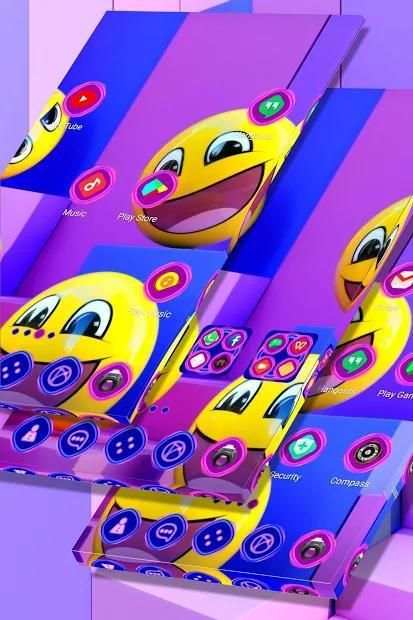 3D Emoji Launcher Theme screenshot 1