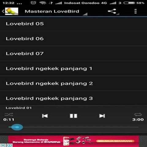 Masteran suara burung Lovebird screenshot 1