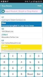 DC Metro Bus Tracker स्क्रीनशॉट 3