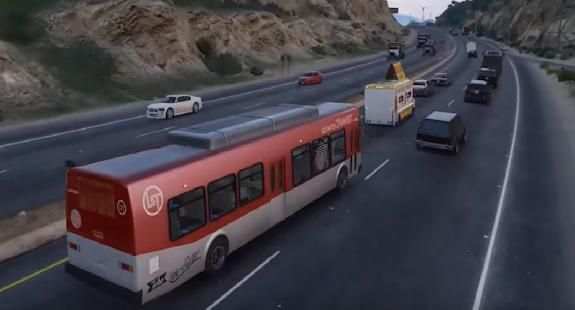 Real Snowy Bus Simulator 2019:3D screenshot 4
