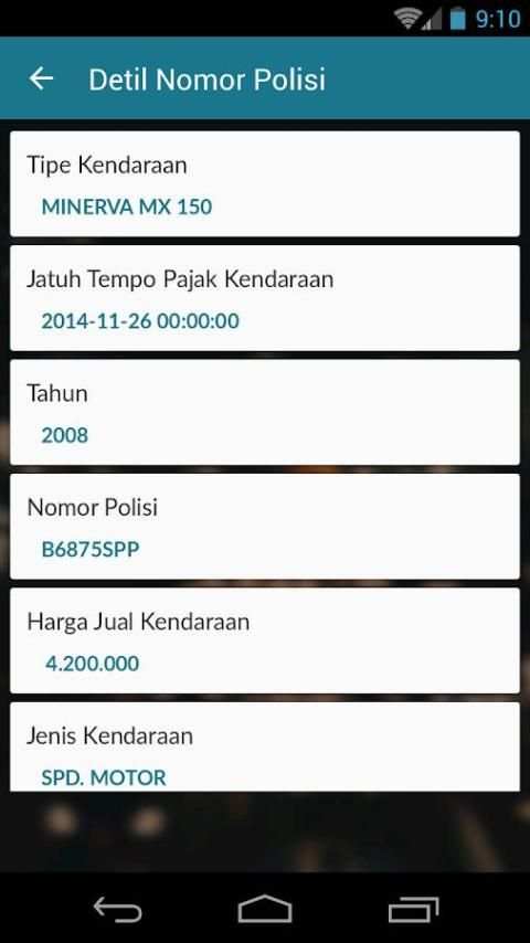 JakTor (Cek Nomor Polisi) screenshot 3