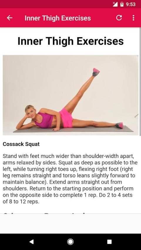 Inner Thigh Workout स्क्रीनशॉट 1