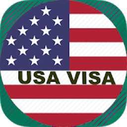 USA Visa And Green Card icon