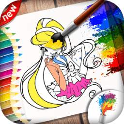 Coloring Book for Winx - Winx Coloring Game