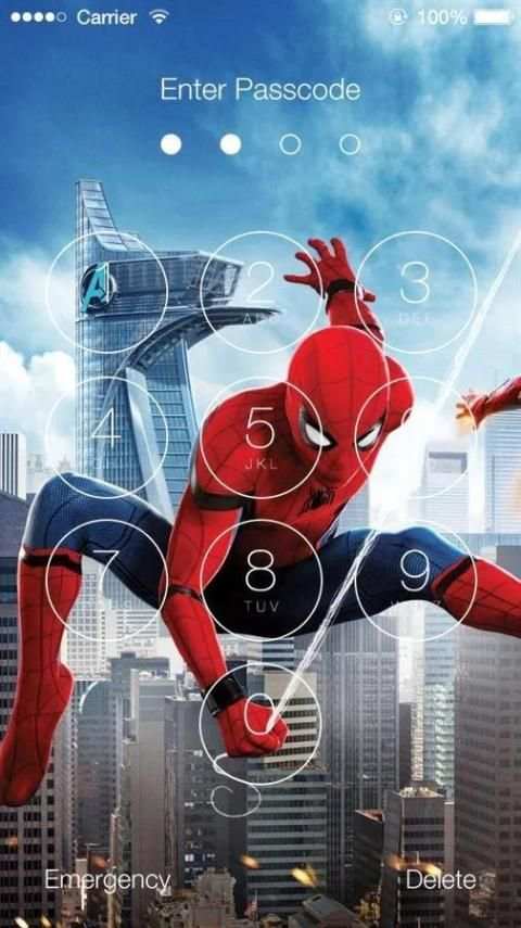 Spider-Man Home Coming Lock Screen screenshot 5