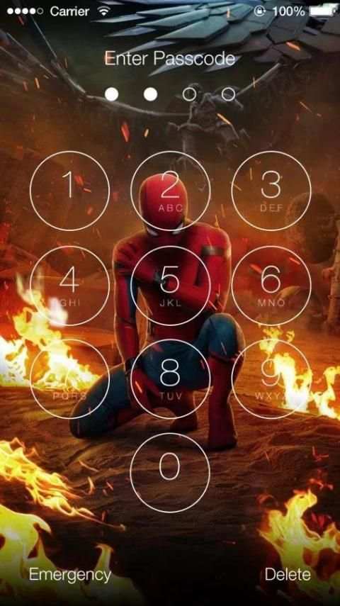 Spider-Man Home Coming Lock Screen screenshot 4