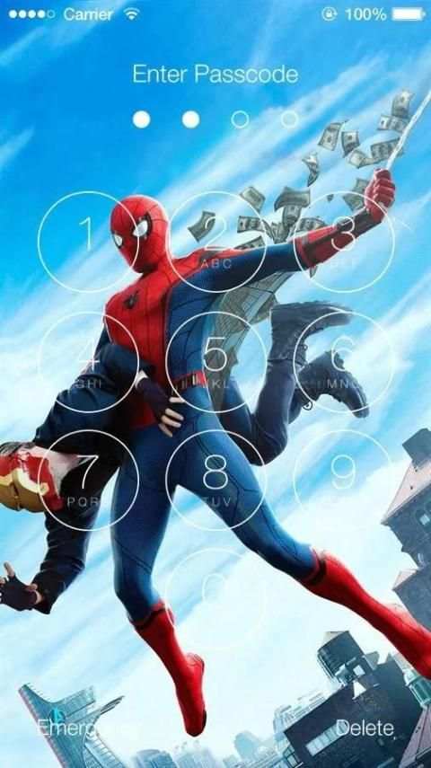 Spider-Man Home Coming Lock Screen screenshot 2