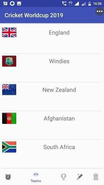 Cricket WorldCup 2019 स्क्रीनशॉट 1