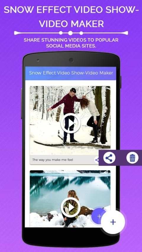 Snow Effect Video Show - Video Maker screenshot 1
