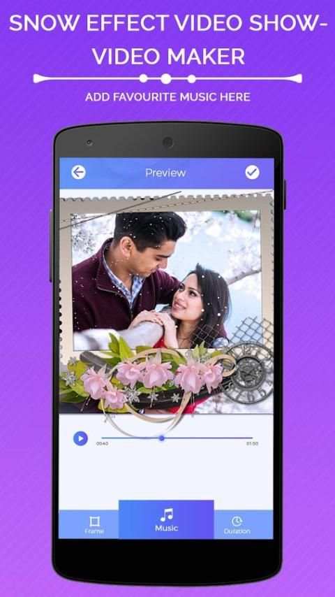 Snow Effect Video Show - Video Maker screenshot 2