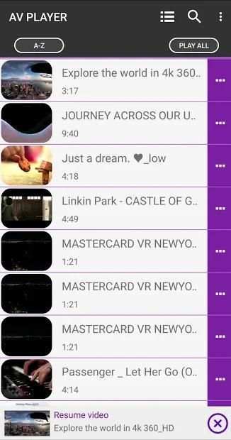 AV Player Lite - Music player & Video player स्क्रीनशॉट 4