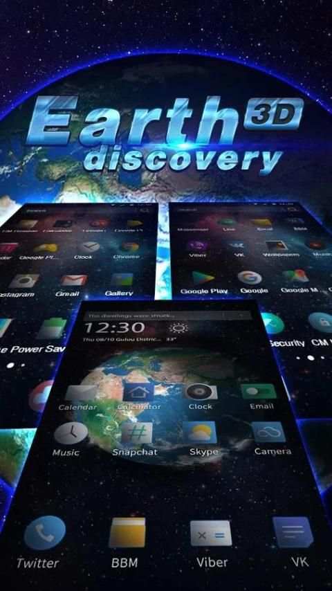 3D Earth discovery theme स्क्रीनशॉट 5