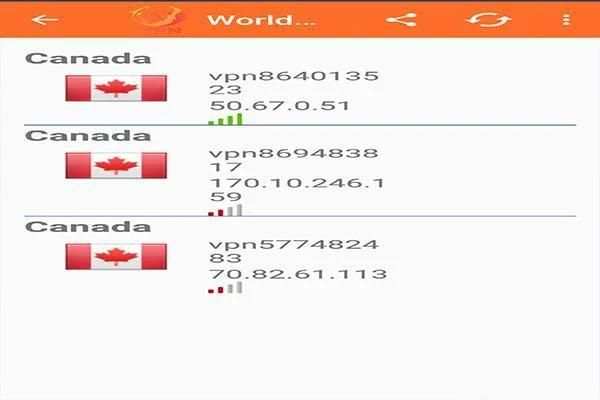 World VPN ML Rank screenshot 3