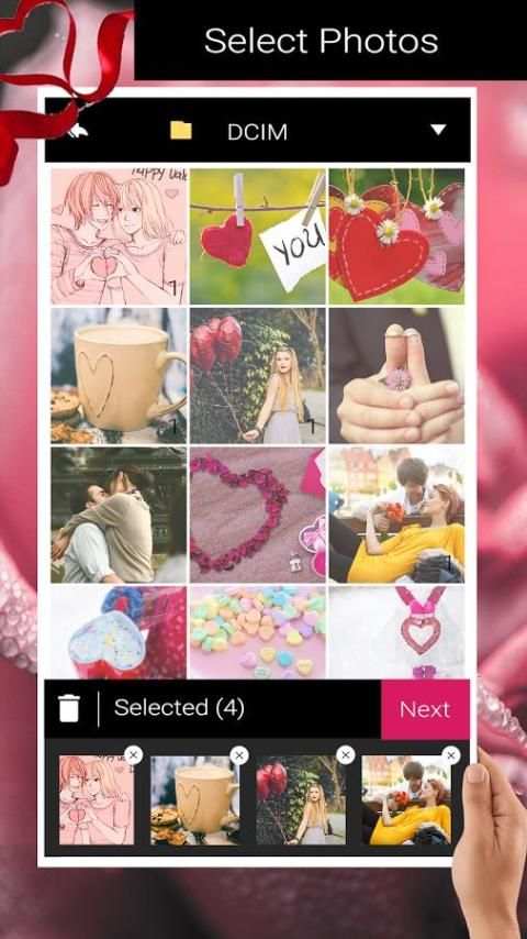 Valentine Slideshow Maker स्क्रीनशॉट 2