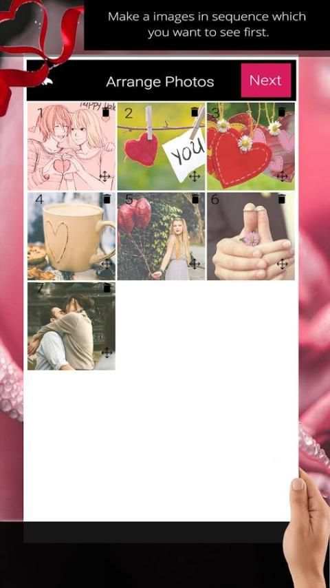 Valentine Slideshow Maker स्क्रीनशॉट 3