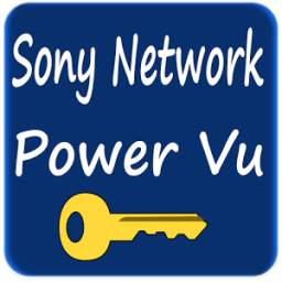 Sony Network New Power VU key