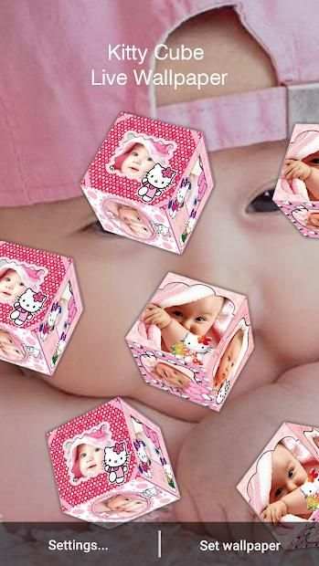 Kitty cube live wallpaper screenshot 4