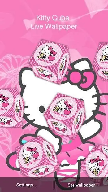 Kitty cube live wallpaper screenshot 3