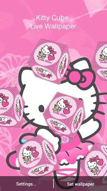 Kitty cube live wallpaper screenshot 3