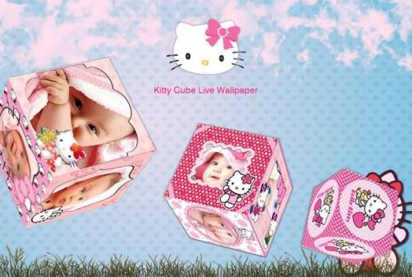 Kitty cube live wallpaper screenshot 5