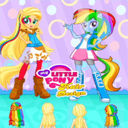 ikon My Little Pony Hair Design