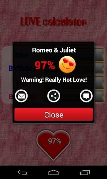 Love Calculator स्क्रीनशॉट 2