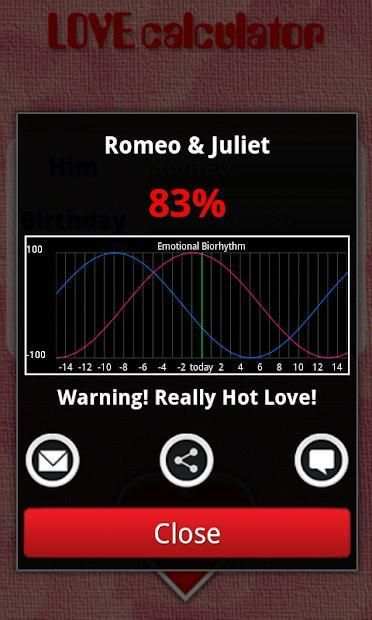 Love Calculator स्क्रीनशॉट 1