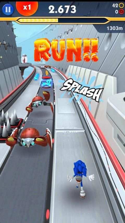 Super Sonic Dash Runners Adventure 3D screenshot 1