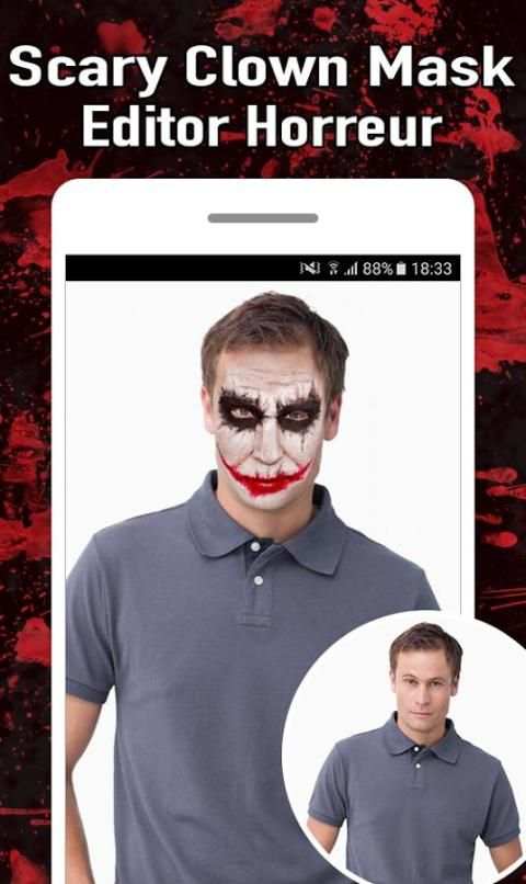 Scary Clown Mask Editor Horreur screenshot 8