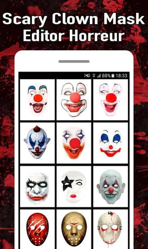 Scary Clown Mask Editor Horreur screenshot 10