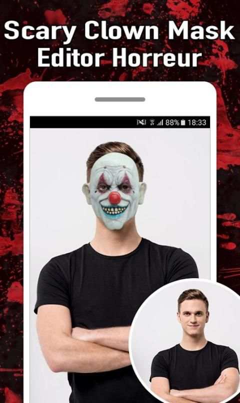 Scary Clown Mask Editor Horreur screenshot 6