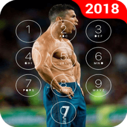 Keypad Lock Screen For Cristiano Ronaldo 2018 आइकन