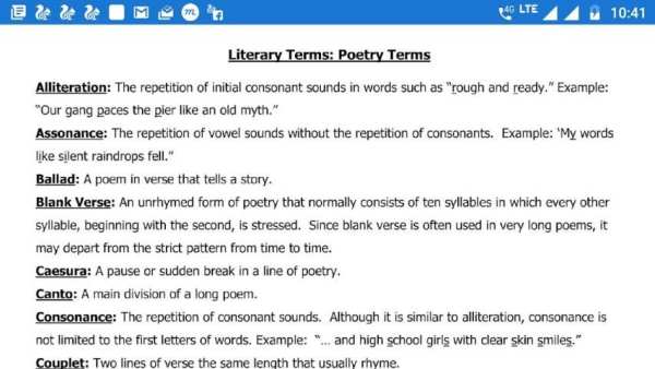 Literary Terms Definitions and Examples screenshot 8