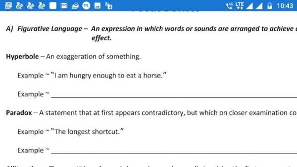 Literary Terms Definitions and Examples screenshot 3