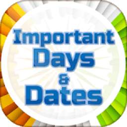 Important dates and days in indian history