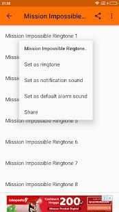 Free Ringtone Mission Impossible screenshot 8