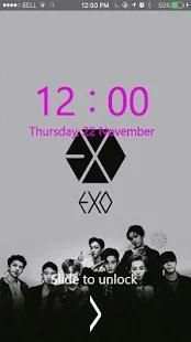 EXO Kpop Lock Screen screenshot 4