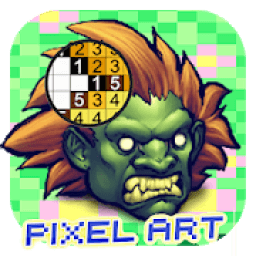 ikon Sandbox Pixel art : Color By Number Street Fighter