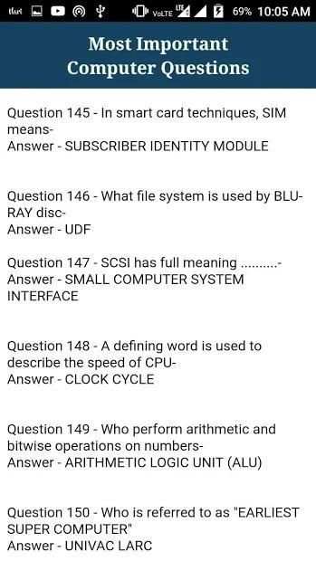 Computer General Knowledge скриншот 1