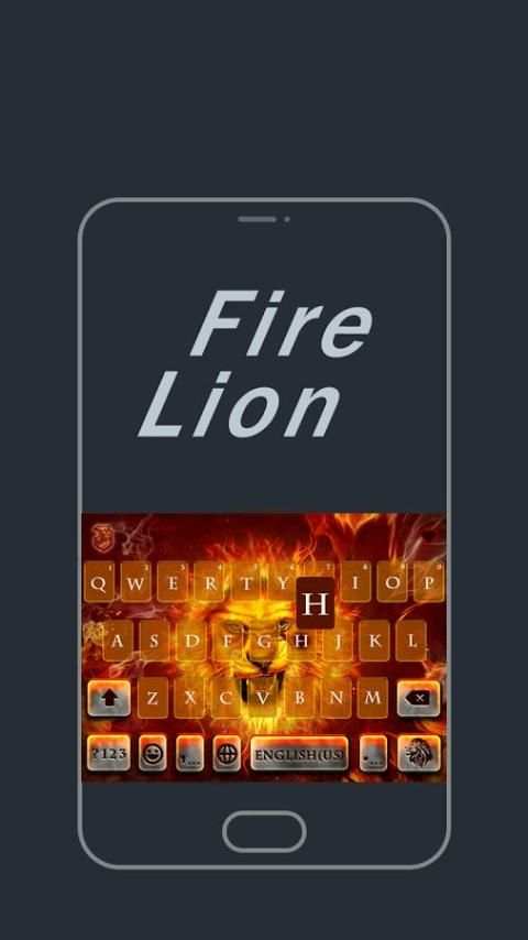 Fire Lion Emoji Kika Keyboard screenshot 6